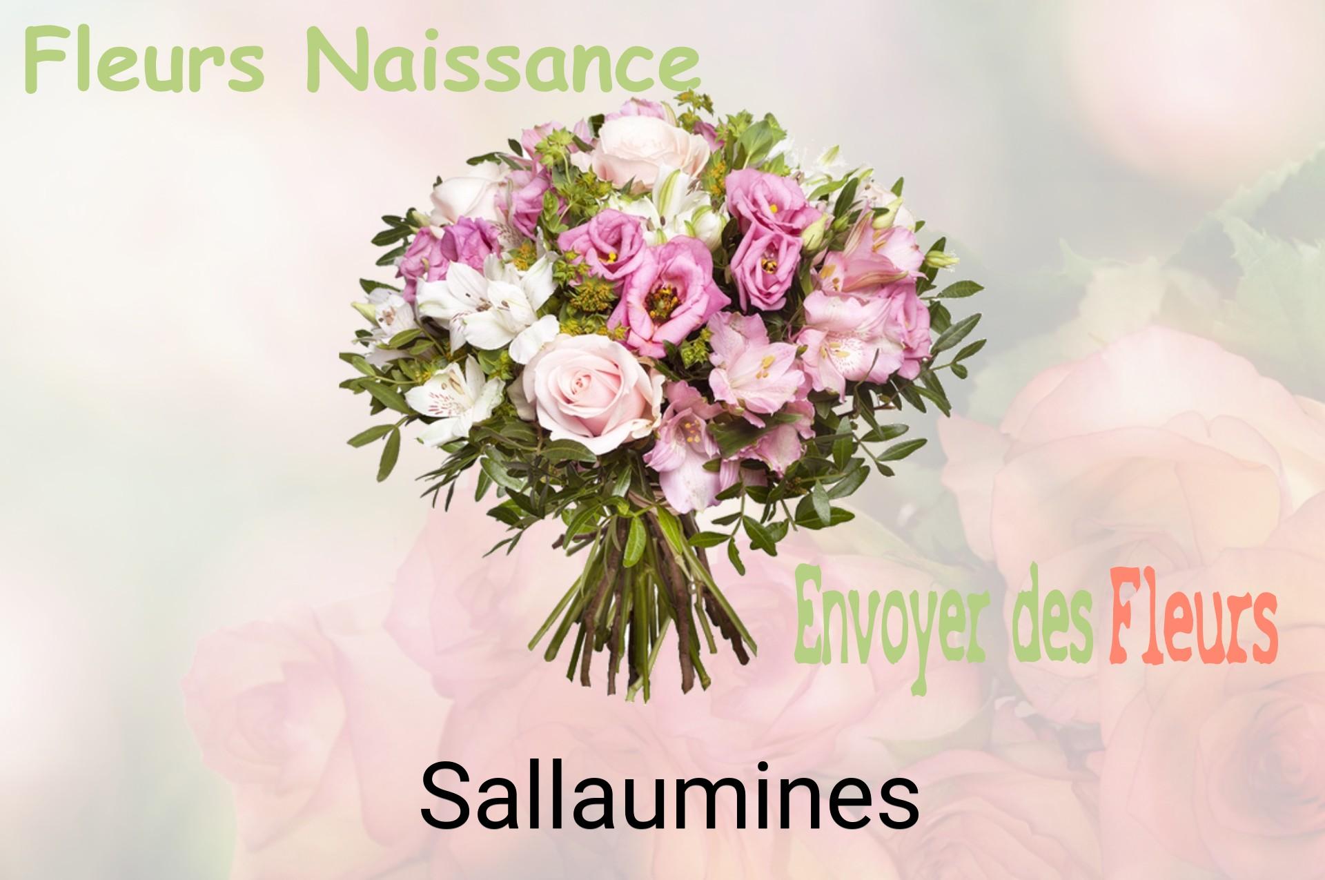 Bouquet de fleurs de naissance livré à Sallaumines